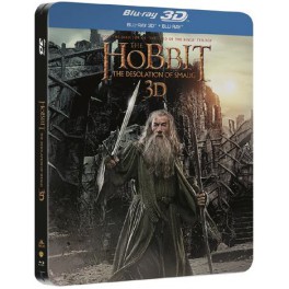 Hobbit - Šmakova dračí poušť  2D+3D BRD steelbook